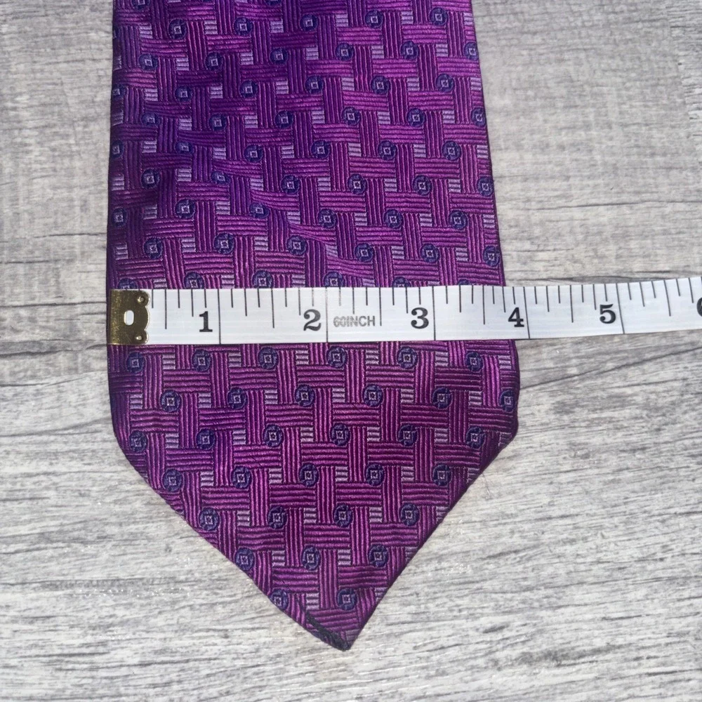CONTE di MILANO Purple Silk Tie